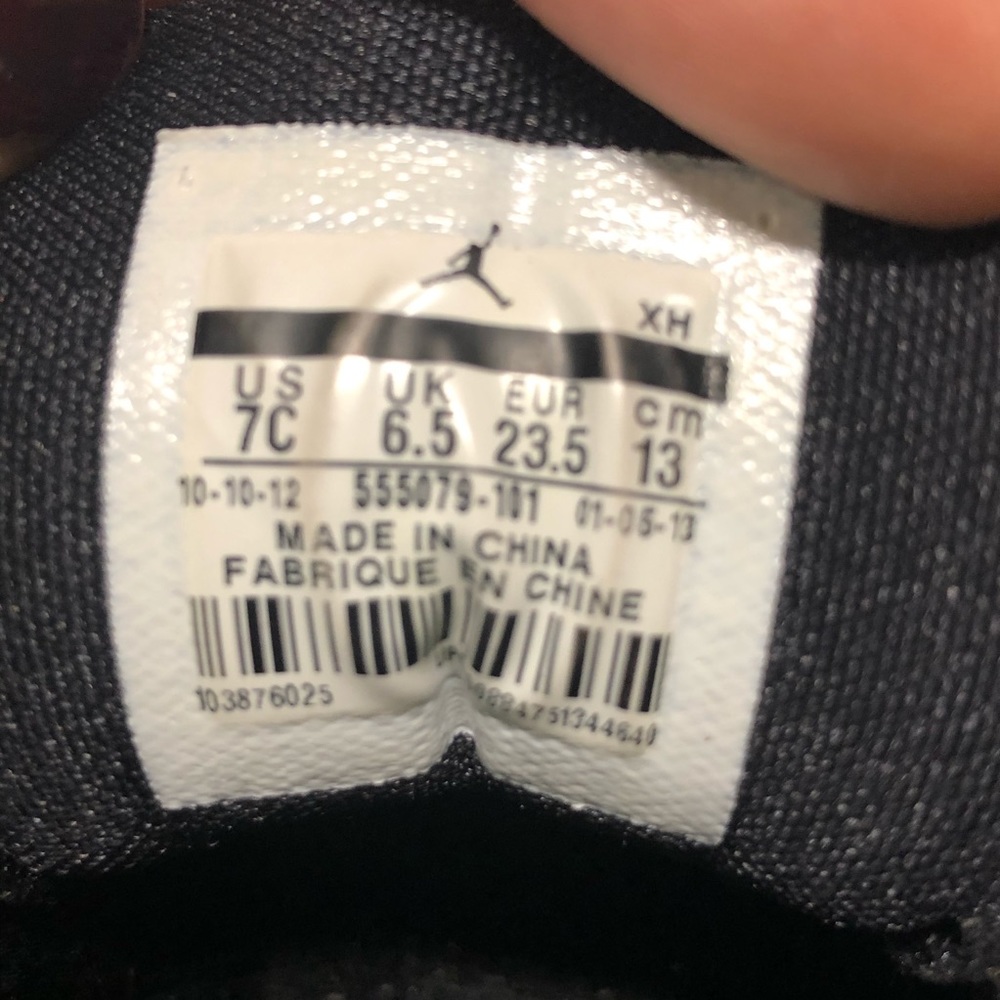 JORDANS Hi Tops Sneakers White AiR Jordan Sz 7 - Picture 7 of 8